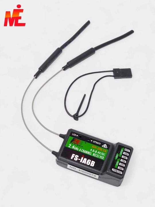 6-kanalli FlySky FS-i6 radioboshqaruv apparaturasi (qabul qilgich bilan) 2.4G