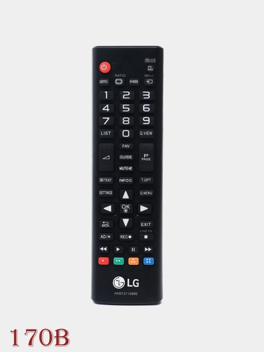 Пульт для LG TV телевизоров всех моделей, универсальный 170 b