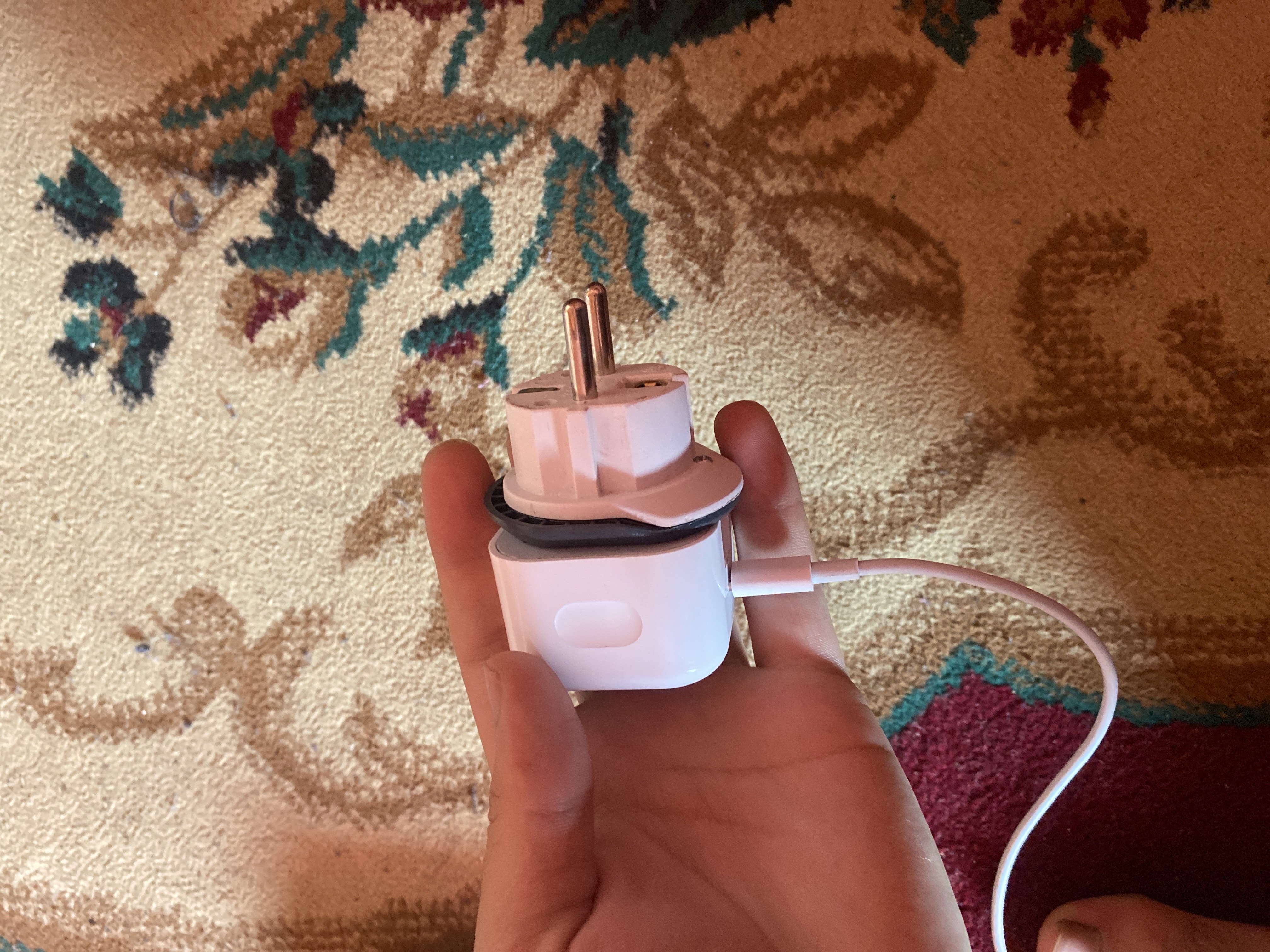 Zaryadchik iPhone uchun, blok Type-C, PD, kabel Type-C/Lightning, 20W. + So'vg'a