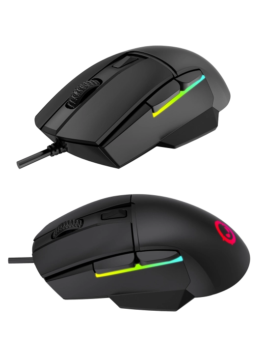 Gaming sichqoncha simli Lorgar Jetter 357, RGB yoritgich bilan