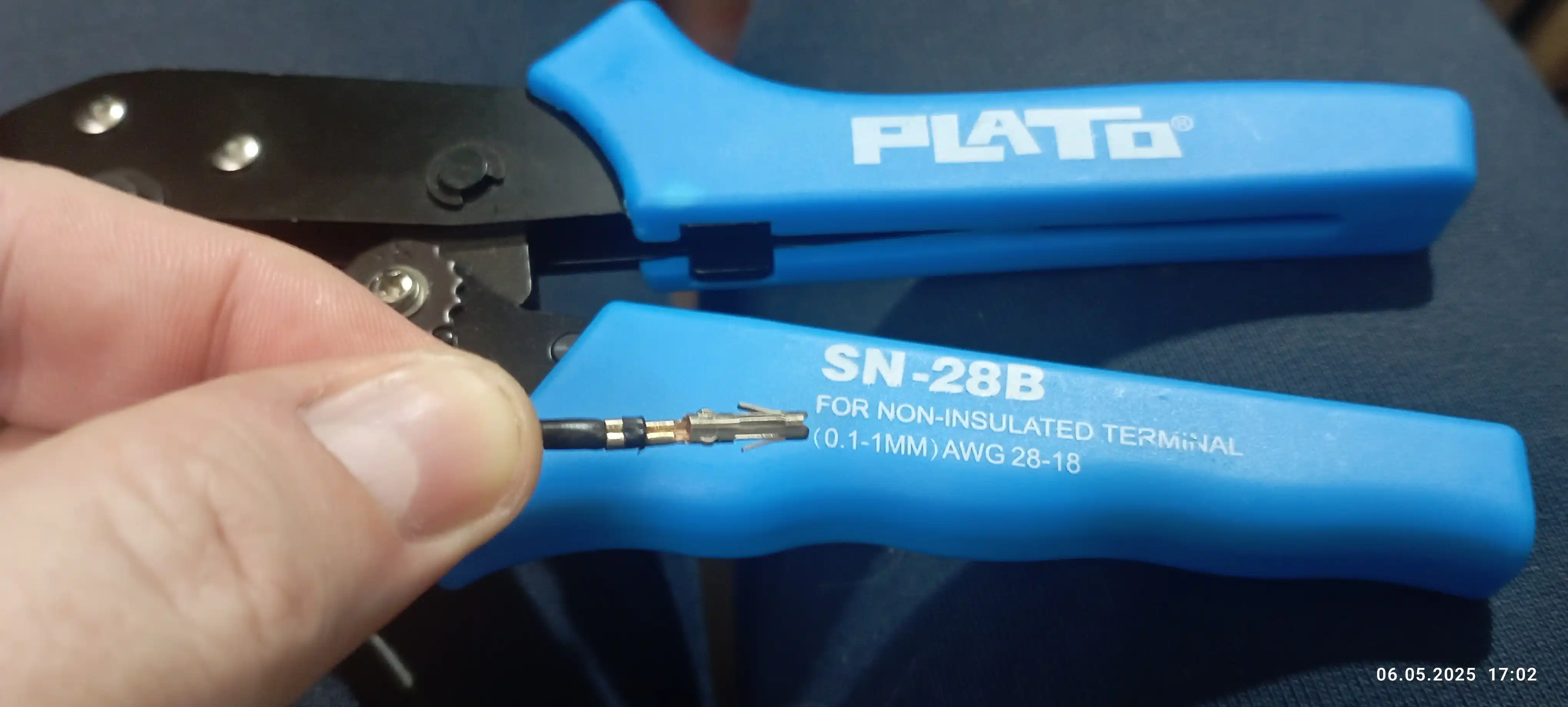 Обжимные клещи SN-28B для Dupont, SATA, 2510, 2540, 2.8 мм – 4.8 мм, 28–18 AWG