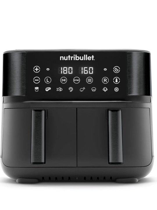 Аэрогриль NUTRIBULLET NBA081B 8 л, 2850 Вт, 12 программ, 2 чаши, черный