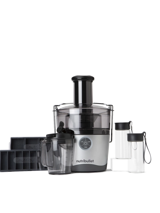 Соковыжималка NUTRIBULLET NBJ200G, 1000 Вт, 1.5 л, 3 скорости, серебристо-чёрная
