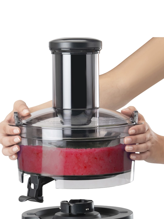 Соковыжималка NUTRIBULLET NBJ200G, 1000 Вт, 1.5 л, 3 скорости, серебристо-чёрная