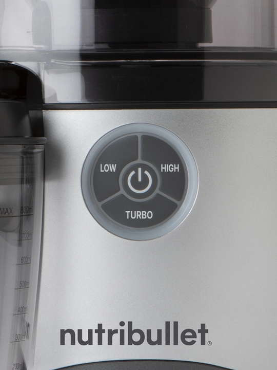 Соковыжималка NUTRIBULLET NBJ200G, 1000 Вт, 1.5 л, 3 скорости, серебристо-чёрная
