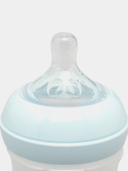 BabyLand tabiiy silikonli butilka, chaqaloqlarni ovqatlantirish uchun, 125, 260 ml hajmli