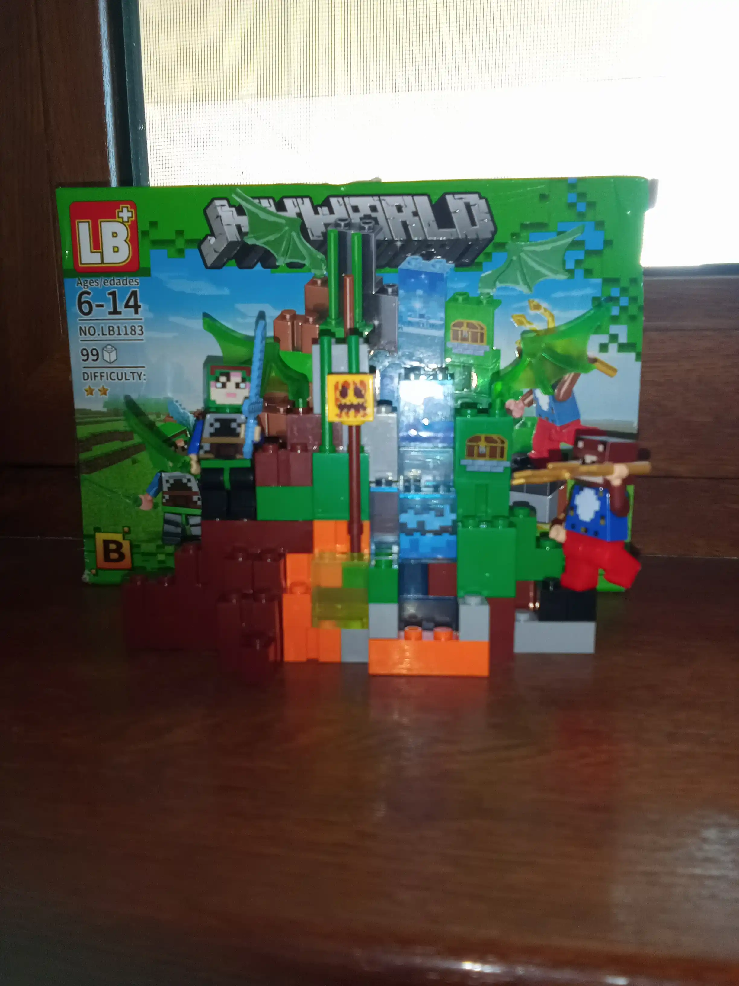 Konstruktor My world, Lego Minecraft, Cube world bilan mos keladi,99 dan 146 gacha qismlar