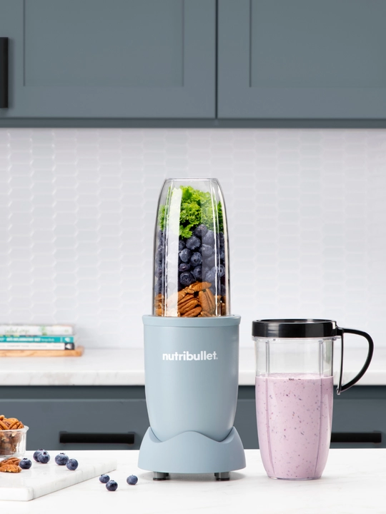 Блендер Nutribullet Pro NB907MASL, 900 Вт, 950 мл, импульсный режим, голубой