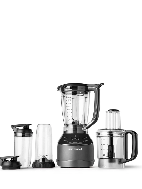 Блендер Nutribullet Triple Prep System NBF580B, 1500 Вт, 3 в 1, стационарный, чёрный