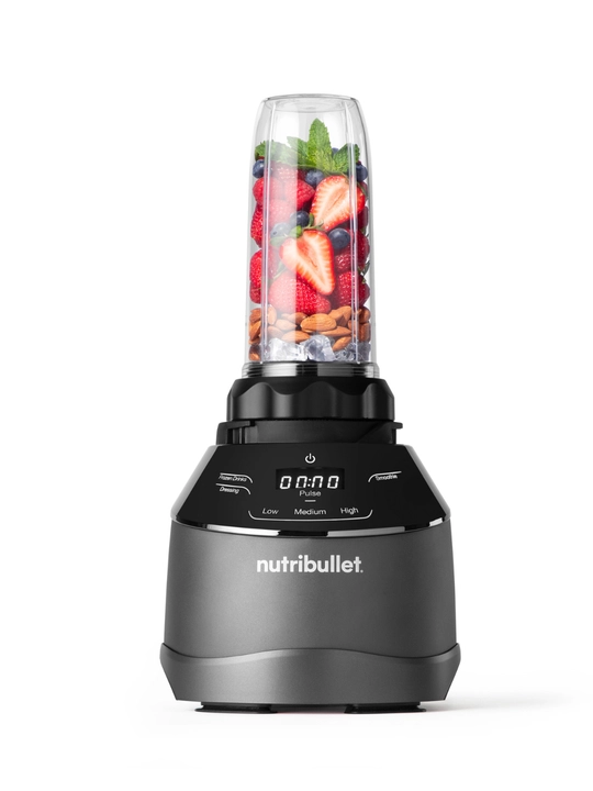 Блендер Nutribullet Triple Prep System NBF580B, 1500 Вт, 3 в 1, стационарный, чёрный