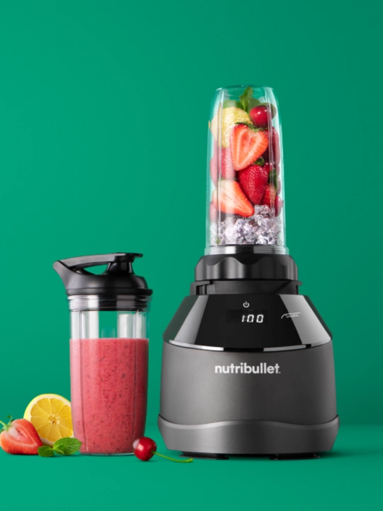 Блендер Nutribullet Triple Prep System NBF580B, 1500 Вт, 3 в 1, стационарный, чёрный