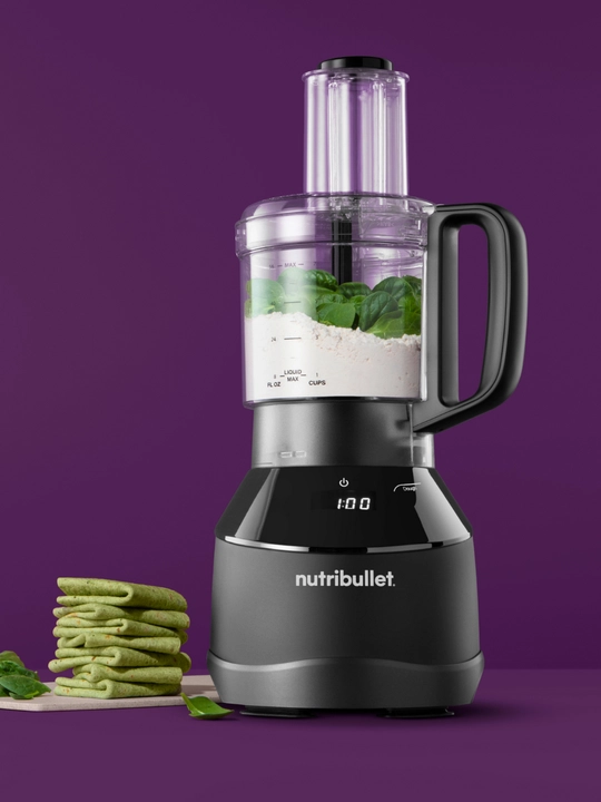 Блендер Nutribullet Triple Prep System NBF580B, 1500 Вт, 3 в 1, стационарный, чёрный