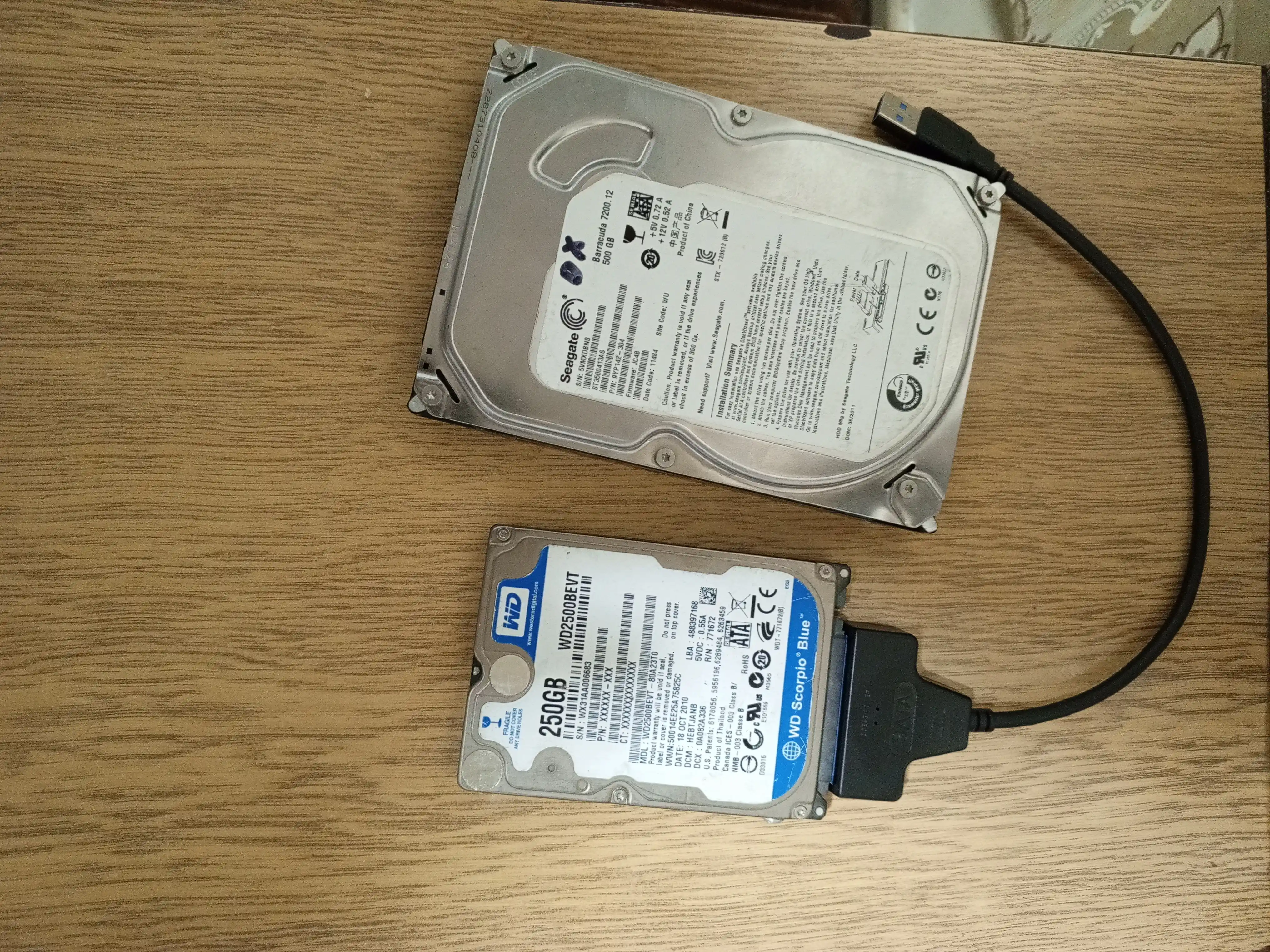 SATA-USB 3.0 adapter kabeli, 2.5" SSD va HDD disklar uchun adapter