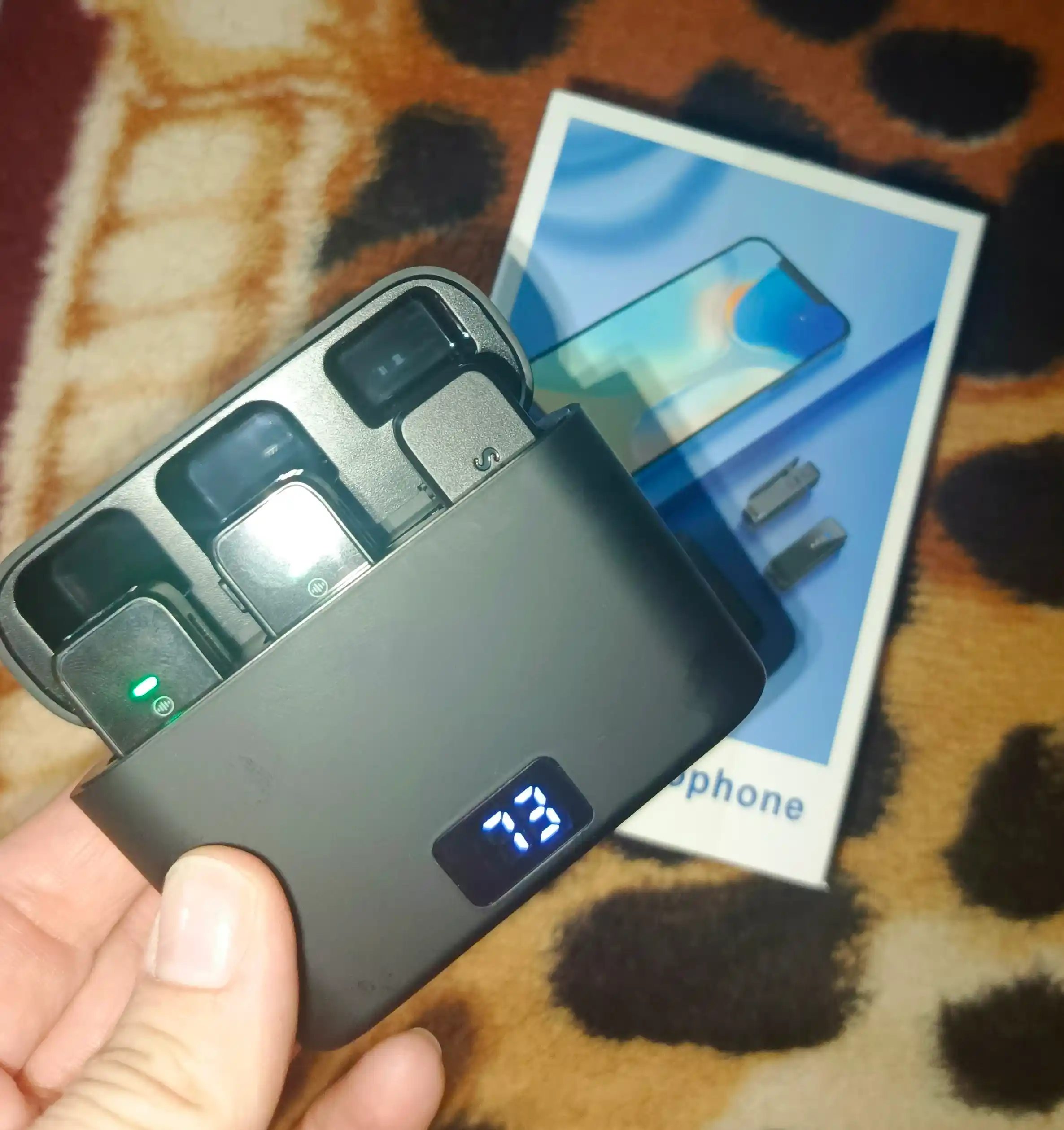 Simsiz telefon mikrofoni, shovqinni bosuvchi, iPhone va Android uchun, petlichka