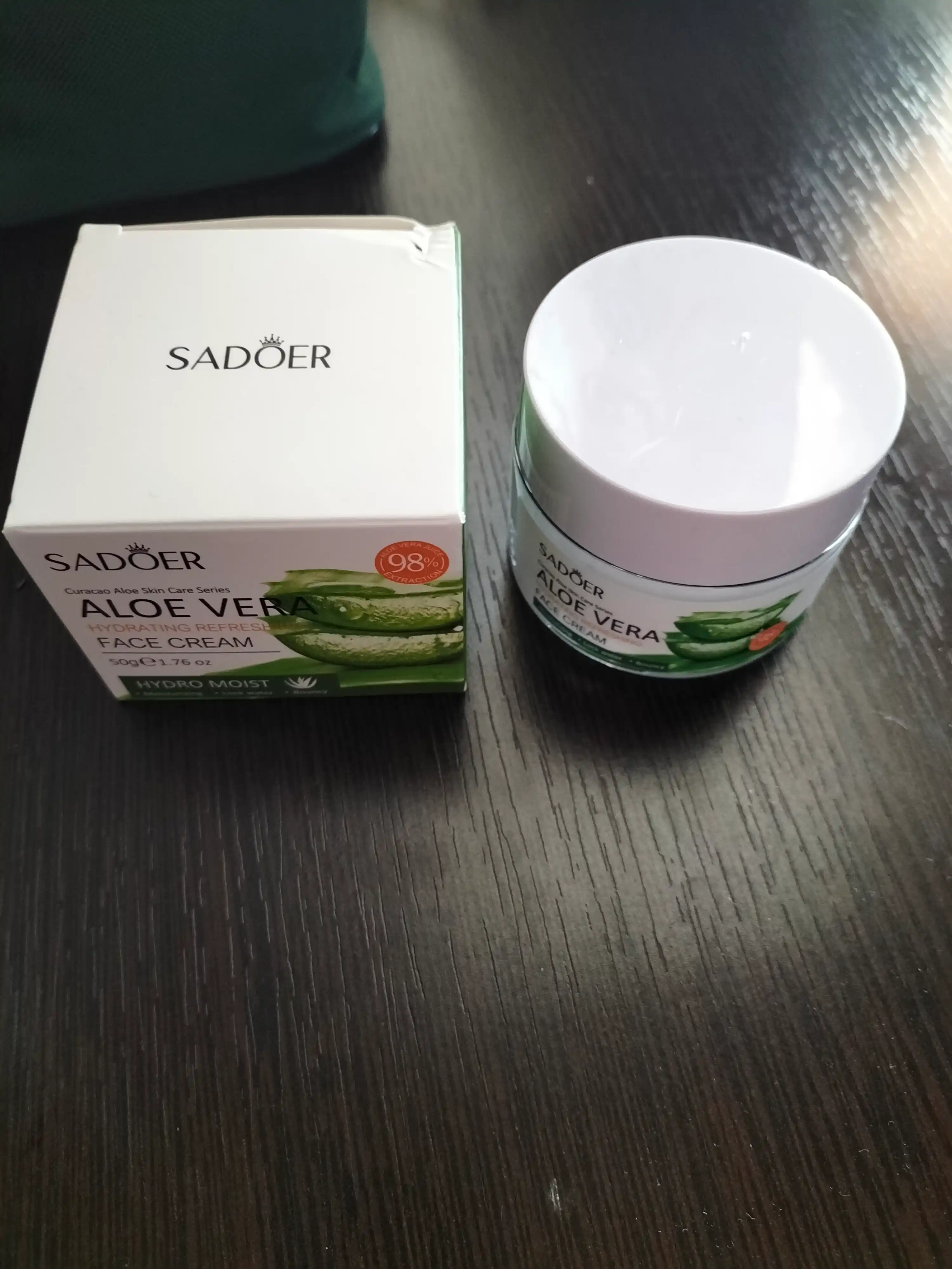 Крем для лица увлажняющий с экстрактом Алоэ Вера Sadoer 60 гр