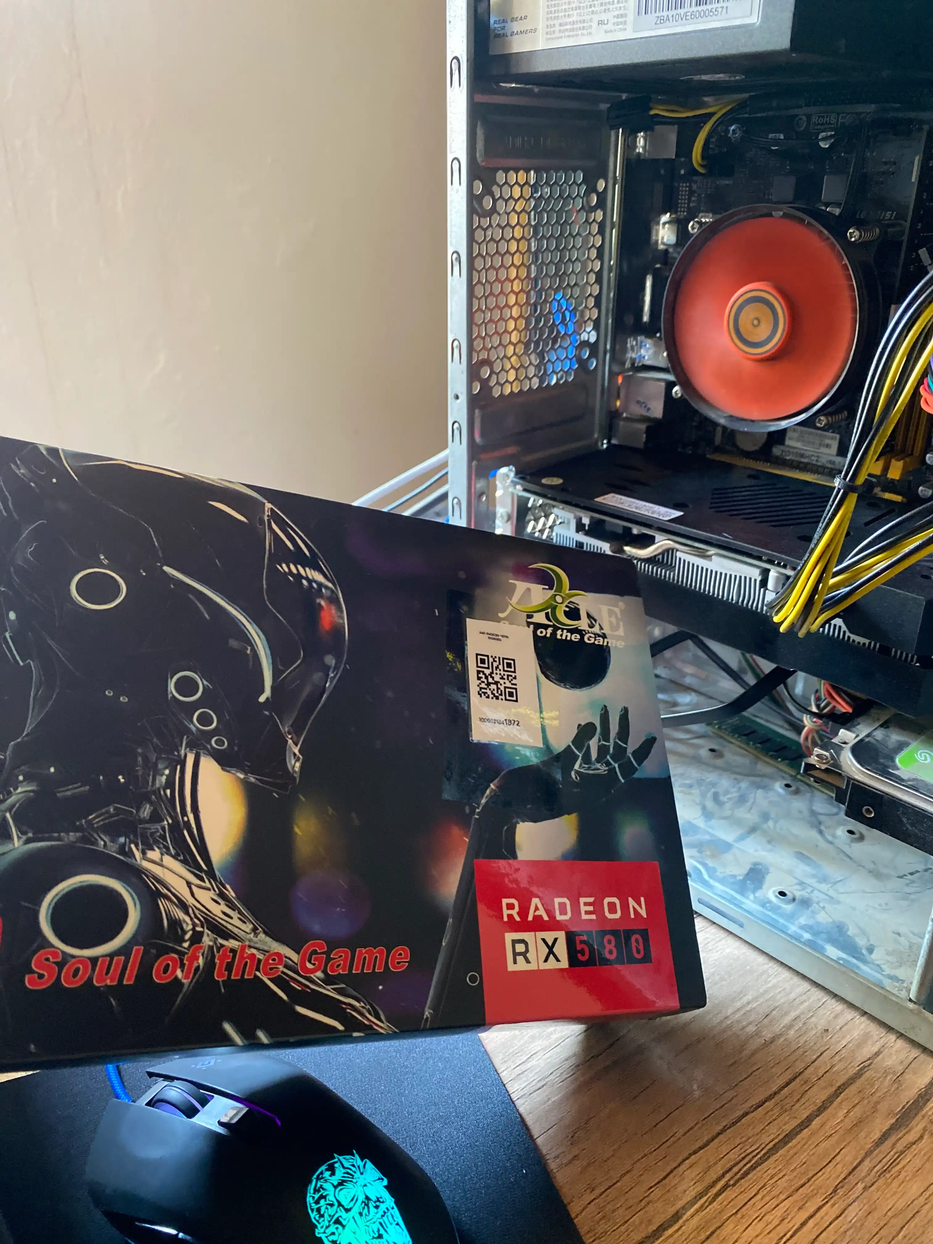 Игровая видеокарта AXLE RX 580, 8 ГБ, 2048SP, 256Bit, GDDR5, для ПК, HDMI, DP