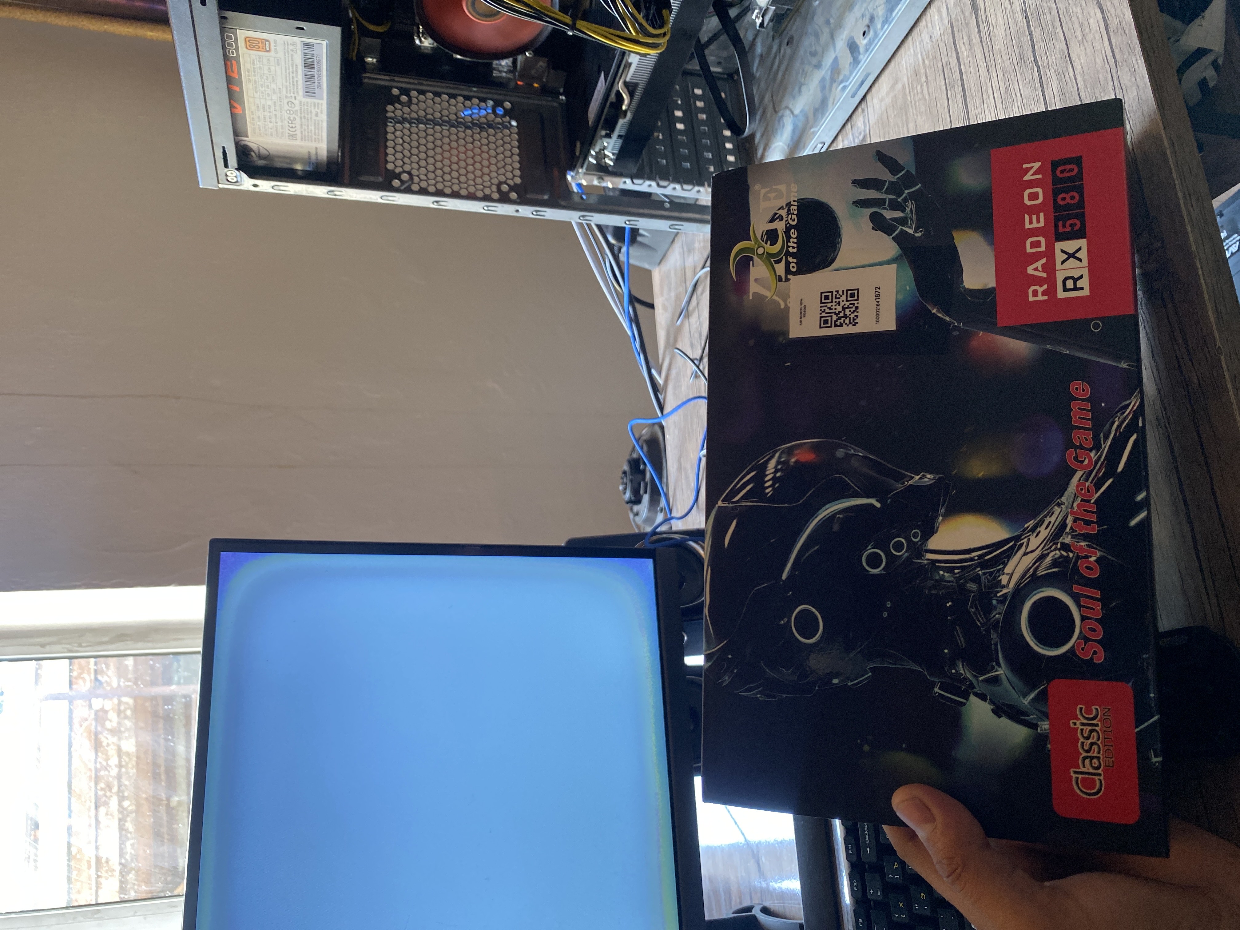 Игровая видеокарта AXLE RX 580, 8 ГБ, 2048SP, 256Bit, GDDR5, для ПК, HDMI, DP