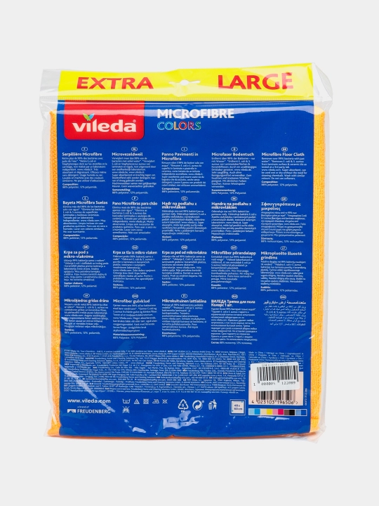 Vileda Colors тряпка из микрофибры для пола, впитывающая, прочная, 1 штука