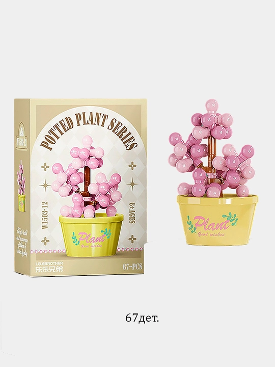 "Uy gullari" seriyasidan konstruktor to'plami, 15 dan ortiq turdagi - 