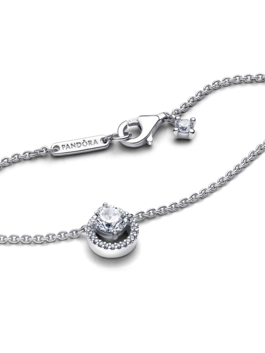 Pandora “Sparkling Halo” marjoni, 925 kumush va kubik sirkoniy bilan 391174C01