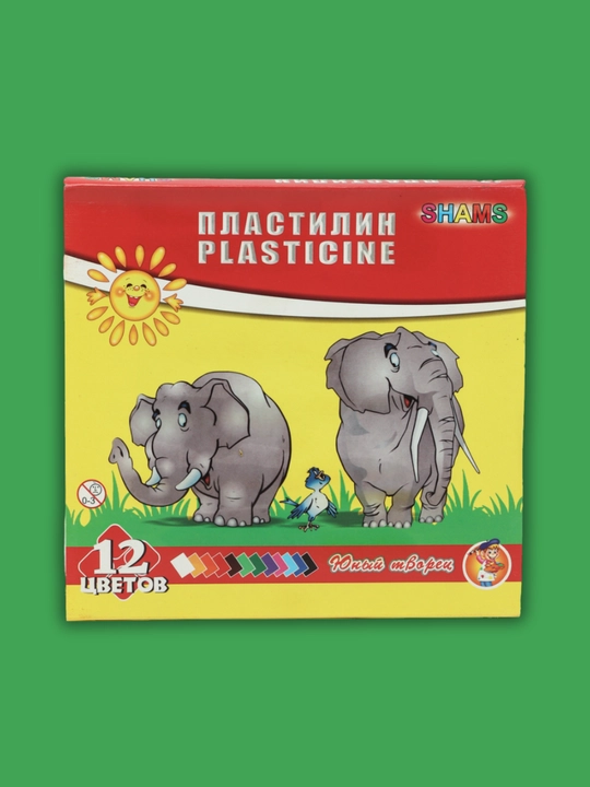 Пластилин Shams, 12 цветов - 