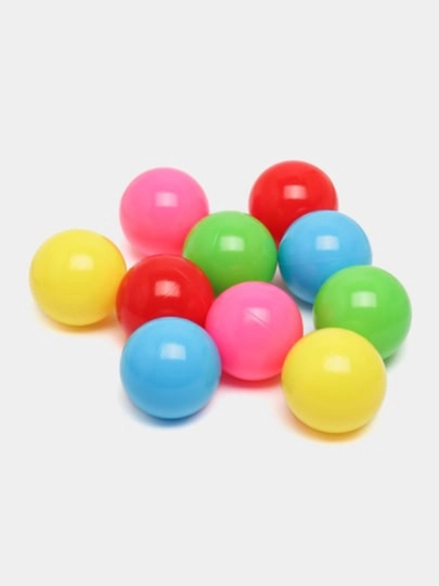 Мячи, 7 см, безвредные для детей, цветные, 10, 30, 50, 100 шт — ATSHOP-TOP8478-50 dona