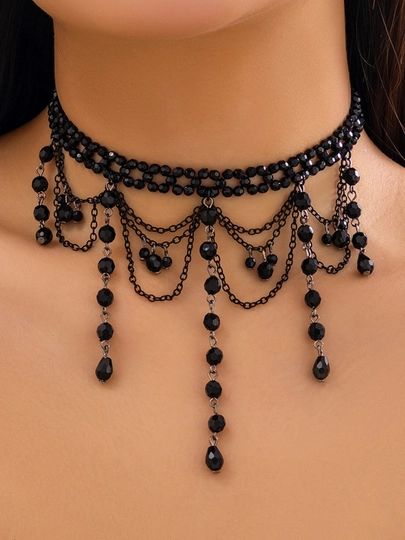 Чокер на шею украшения для женщин — ZULYADE-CHOKER-ЧЕРН