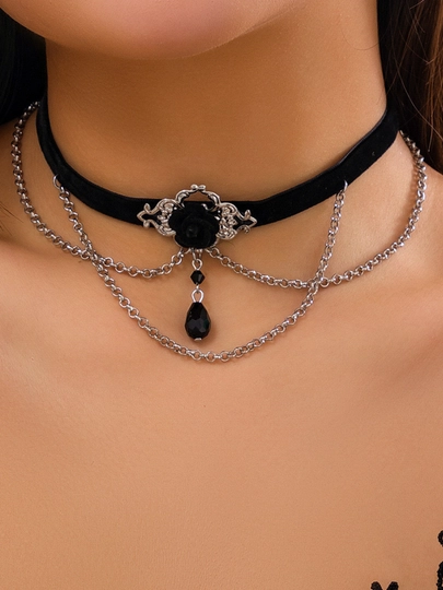 Чокер на шею украшения для женщин — ZULYADE-CHOKER-УГОЛЬН