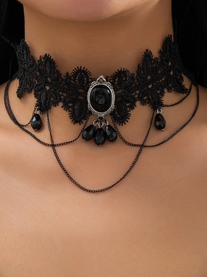 Чокер на шею украшения для женщин — ZULYADE-CHOKER-ХРОМ