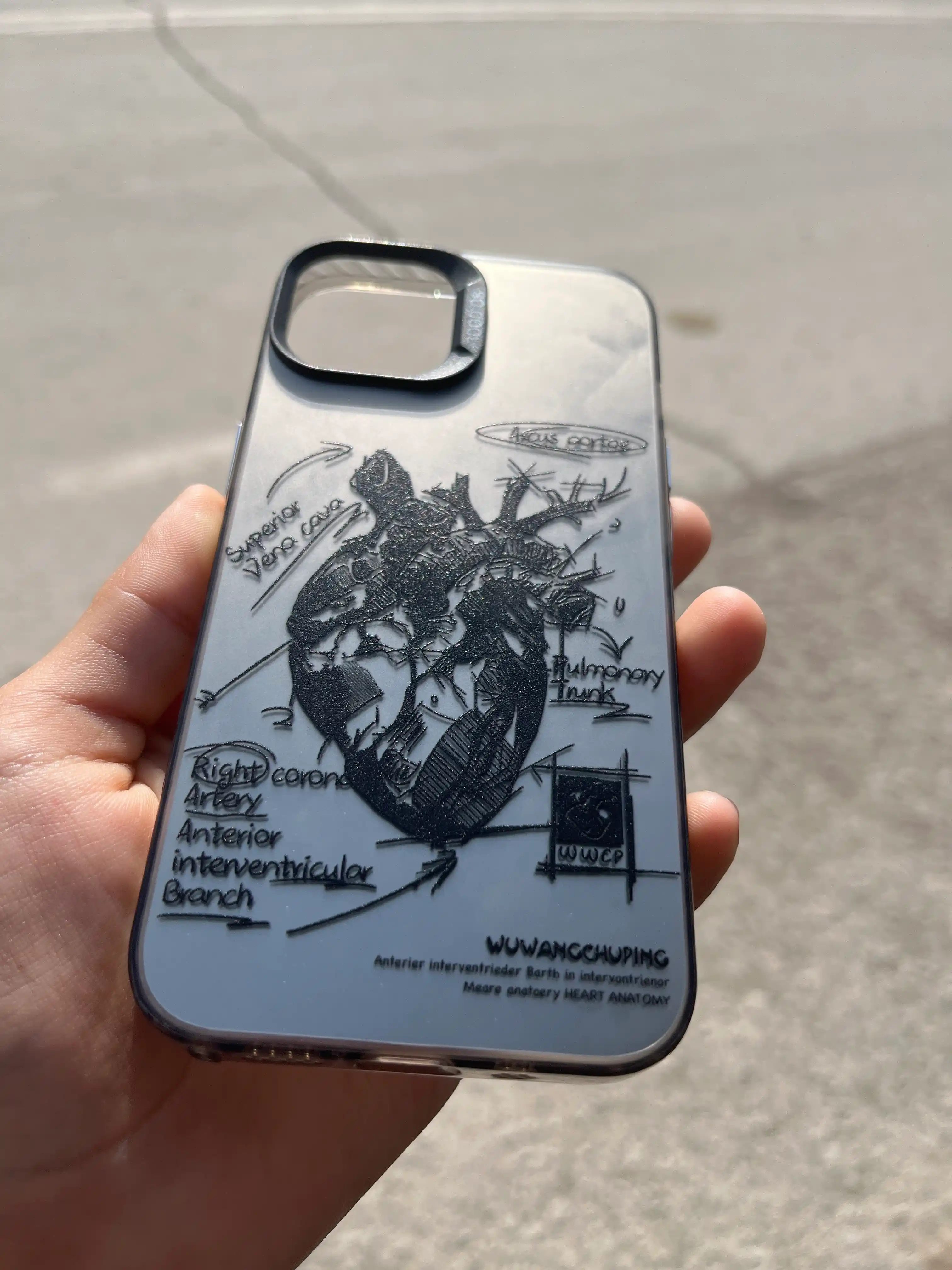 Тонкий силиконовый чехол Heart, для iPhone 12 / 13 / 14 / 15 / 16 Pro, Pro Max