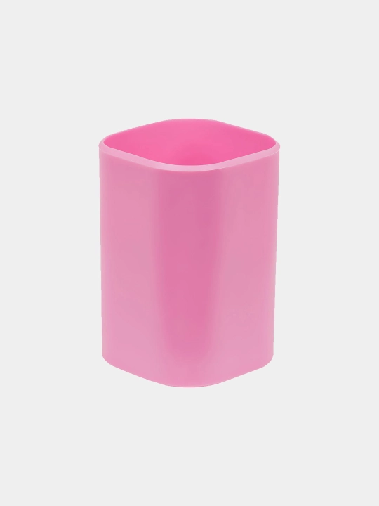 Podstavka stakan Stamm Favorit PS-31284, plastik, kvadrat, pushti rang - 
