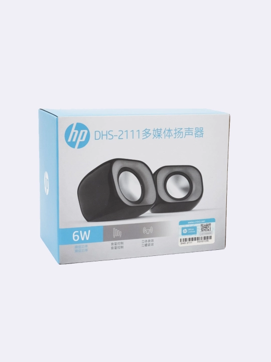 Колонки активные HP DHS-2111, для ПК и ноутбуков 6W, 3.5' mini jack+ USB