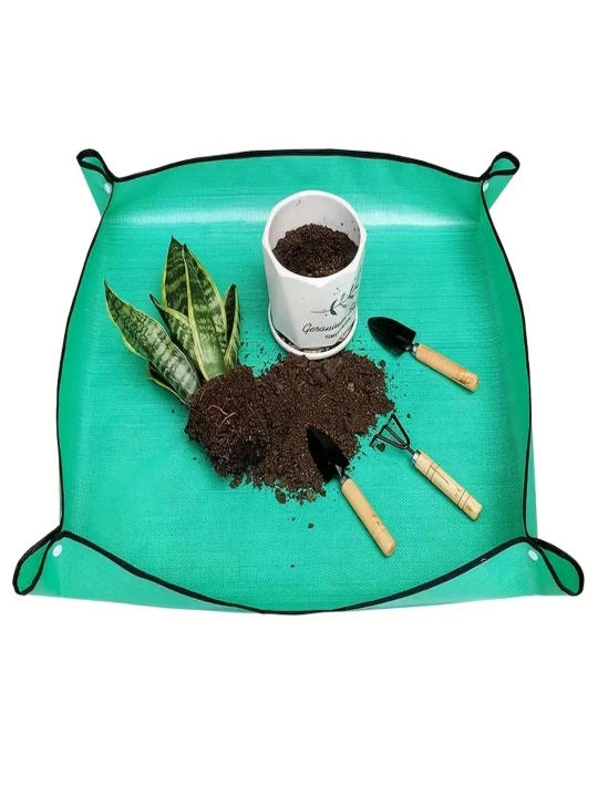 Садовое кашпо, для пересадки, квадратный коврик, 1 шт - 