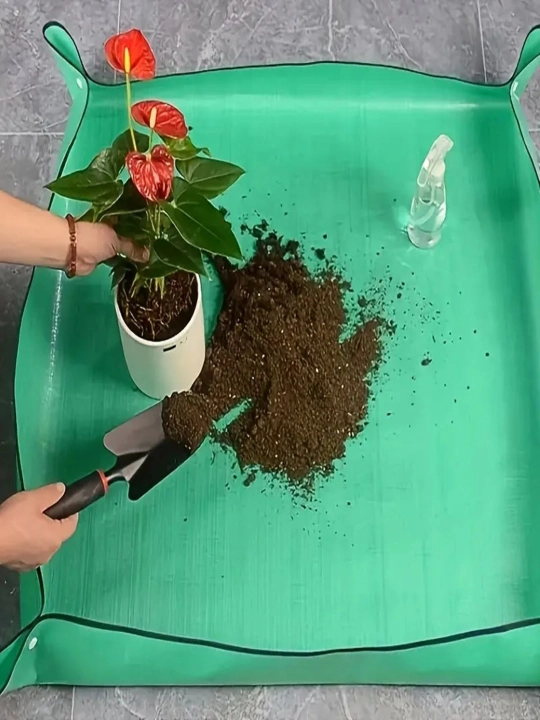 Садовое кашпо, для пересадки, квадратный коврик, 1 шт