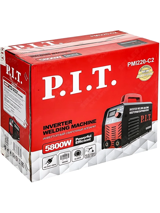 Inverter payvandlash apparati P.I.T. PMI220-C2, 220A, qo‘l payvandlash uchun