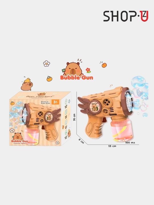 Sovun pufaklari generatori bolalar uchun batareyali sovun pufakchasi BUBBLE GUN