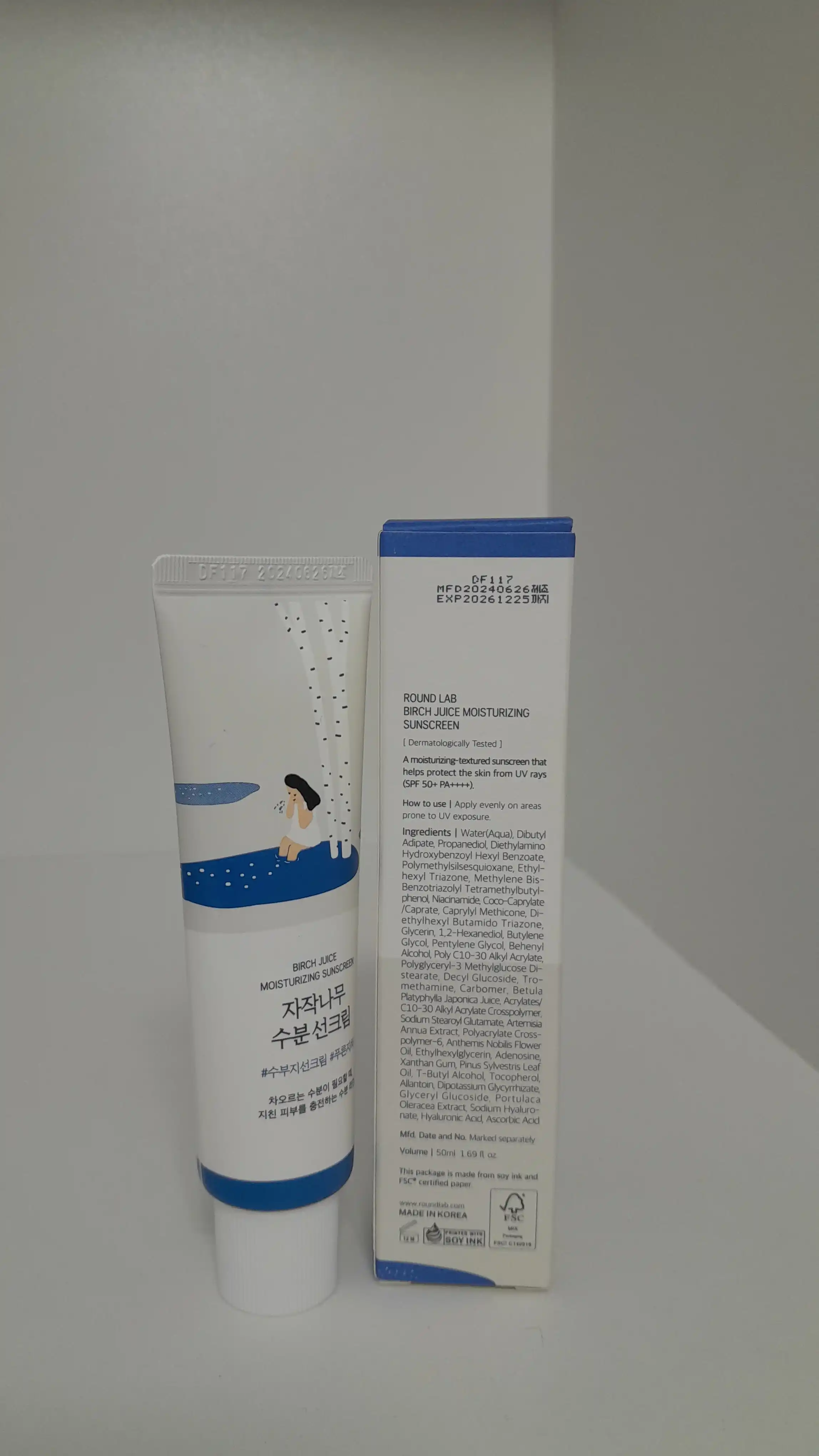Quyoshdan himoyalovchi krem Round Lab, spf Round Lab, Birch Juice Sunscreen