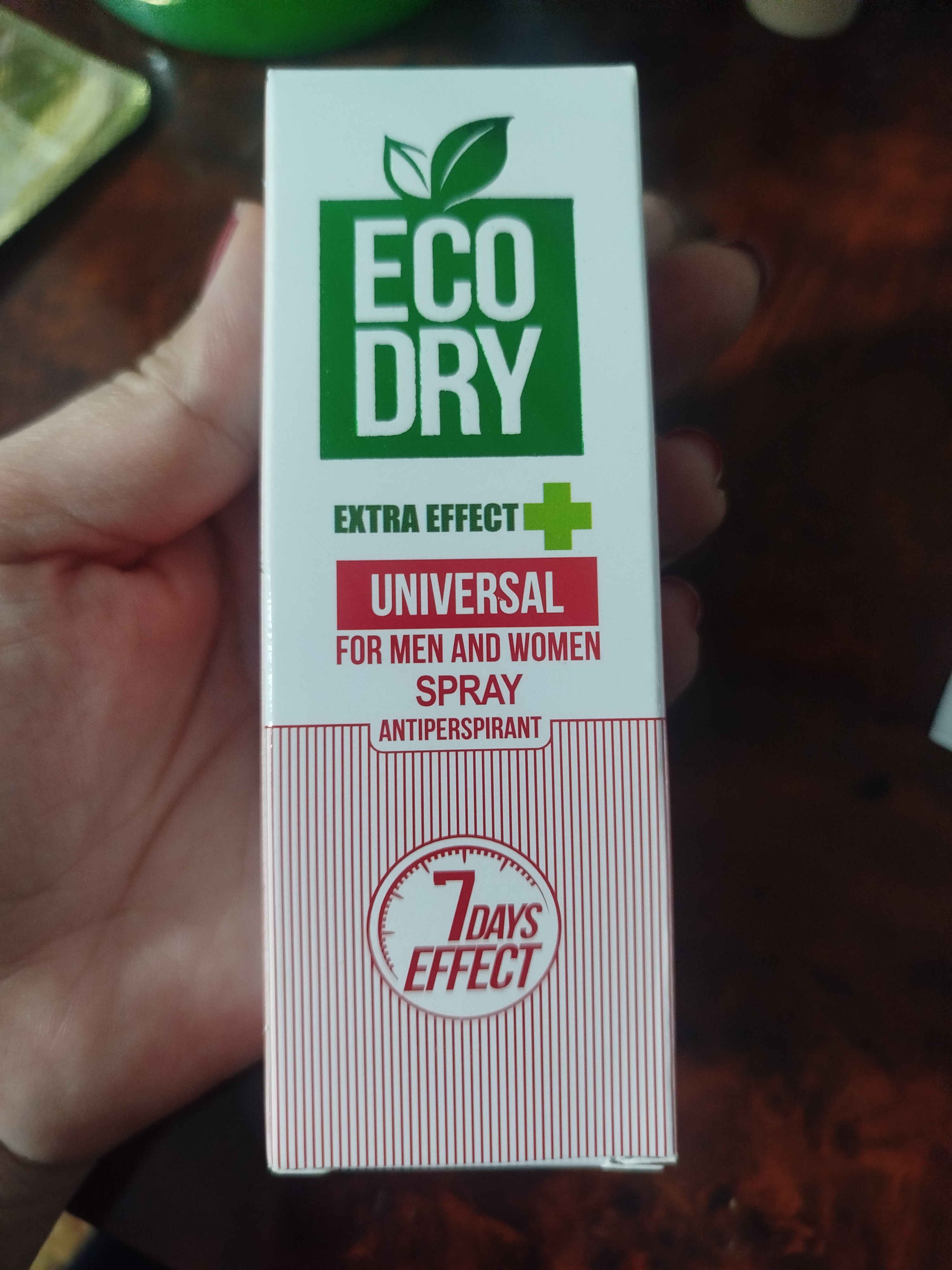 Antiperspirant sprey Eco Dry Universal, terlashga qarshi samarali vosita, 35 ml