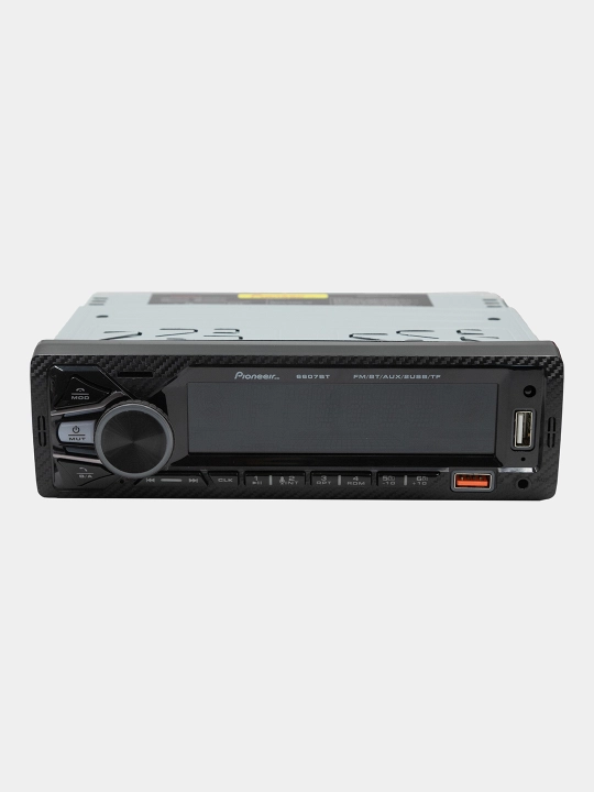 Avtomobil radiosi Pioneer 6607BT, rulni masofadan boshqarish pulti, orqa yorug'lik bilan