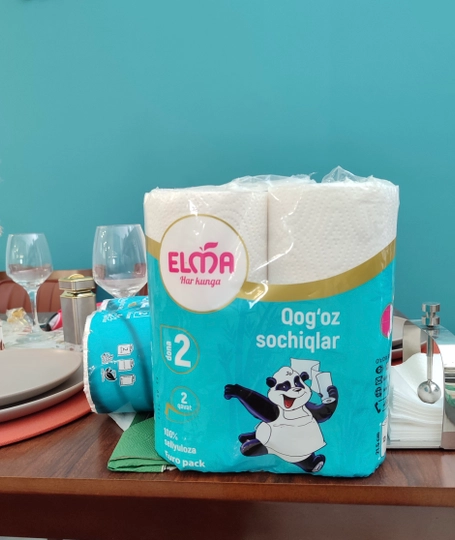 Elma qog'oz sochiqlari , ikki qavatli, 2 dona - 
