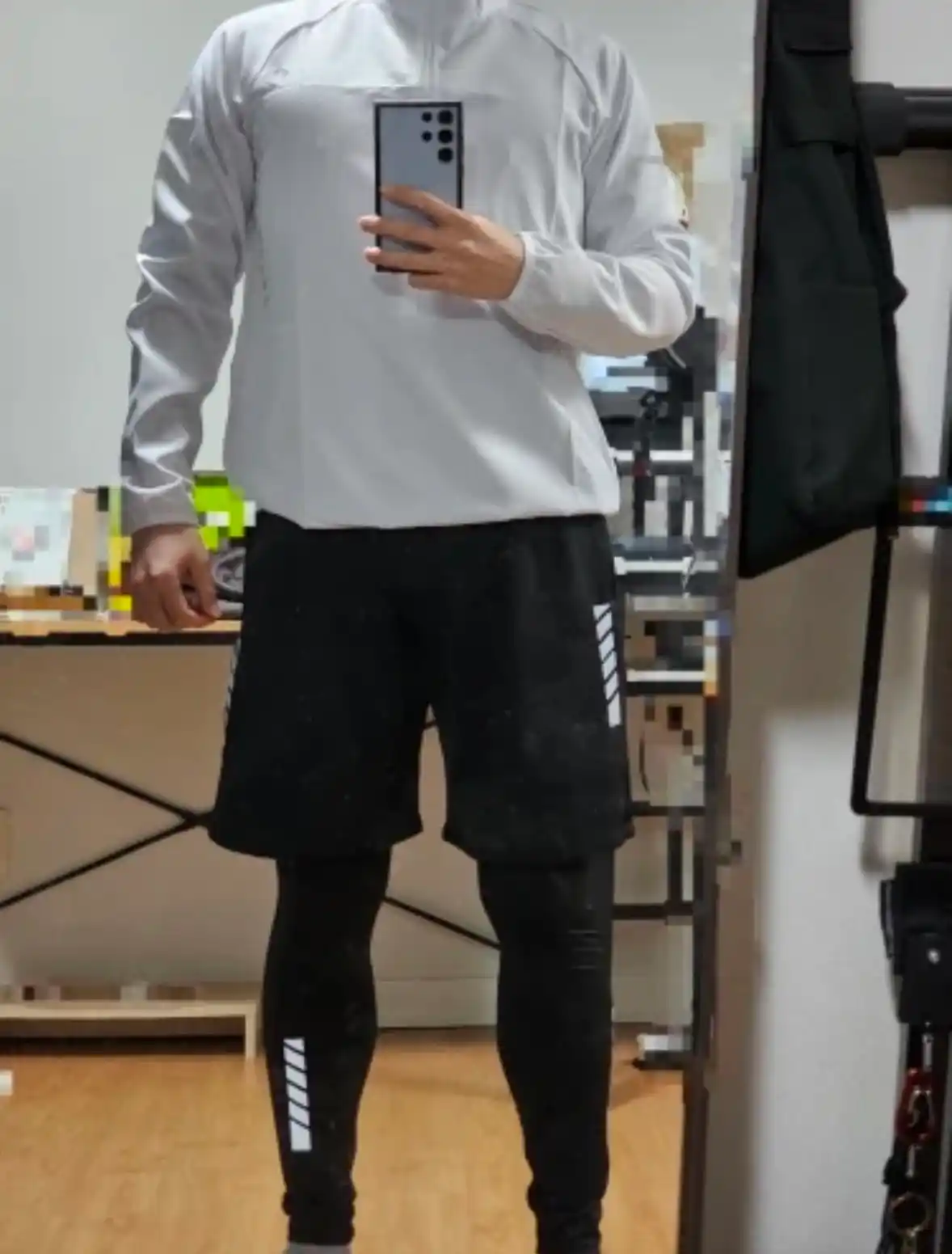 Rashgard erkaklar sport kiyimi 5x1, fitnes kiyimi, zal uchun termik ich kiyim, to‘plam