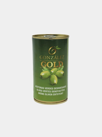 Оливки зелёные Gonzalez Gold, с косточкой, 370 г — МАРИМОЛ-P19C71C