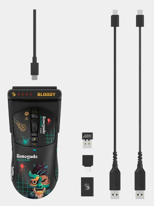 Игровая мышь Bloody R72 DUO BLACK / PROXY BOOM / RENEGATE SUNSET