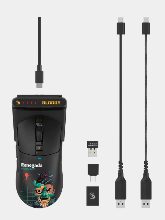 Игровая мышь Bloody R72 DUO BLACK / PROXY BOOM / RENEGATE SUNSET