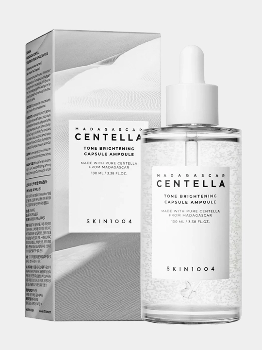 Tinchlantiruvchi ampulali zardob Madagascar Centella Ampoule Skin1004, sentella bilan