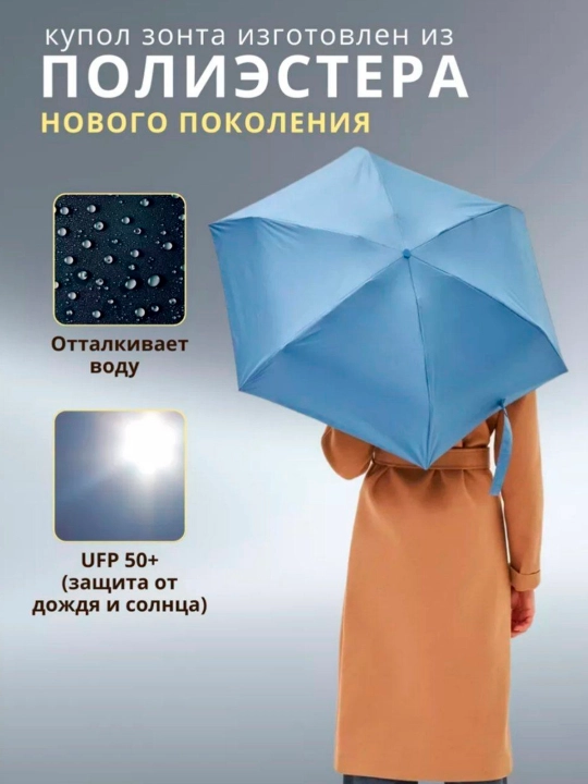 Мини зонт в чехле капсуле