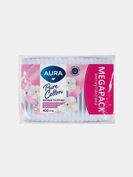 Ватные палочки Aura Beauty, 400 шт - 