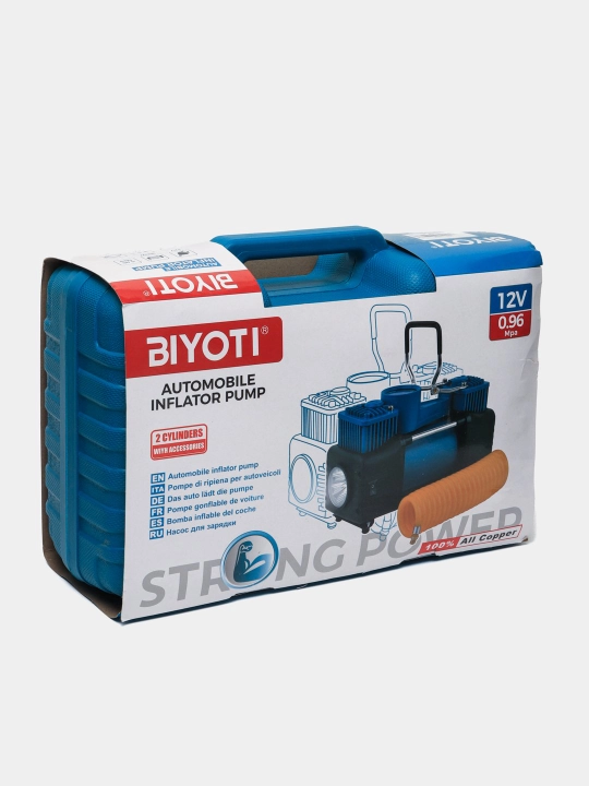 Автомобильный компрессор насос Biyoti BYT-QB001