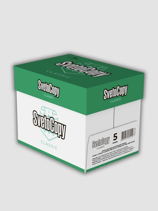 Varaqli qog'oz, oq, SvetoCopy A4 Classic, qutida - 