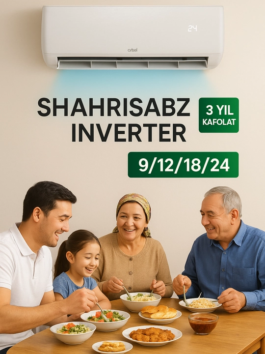 Konditsioner, ARTEL SHAHRISABZS INVERTER  va standart 09/12/18/24 - 